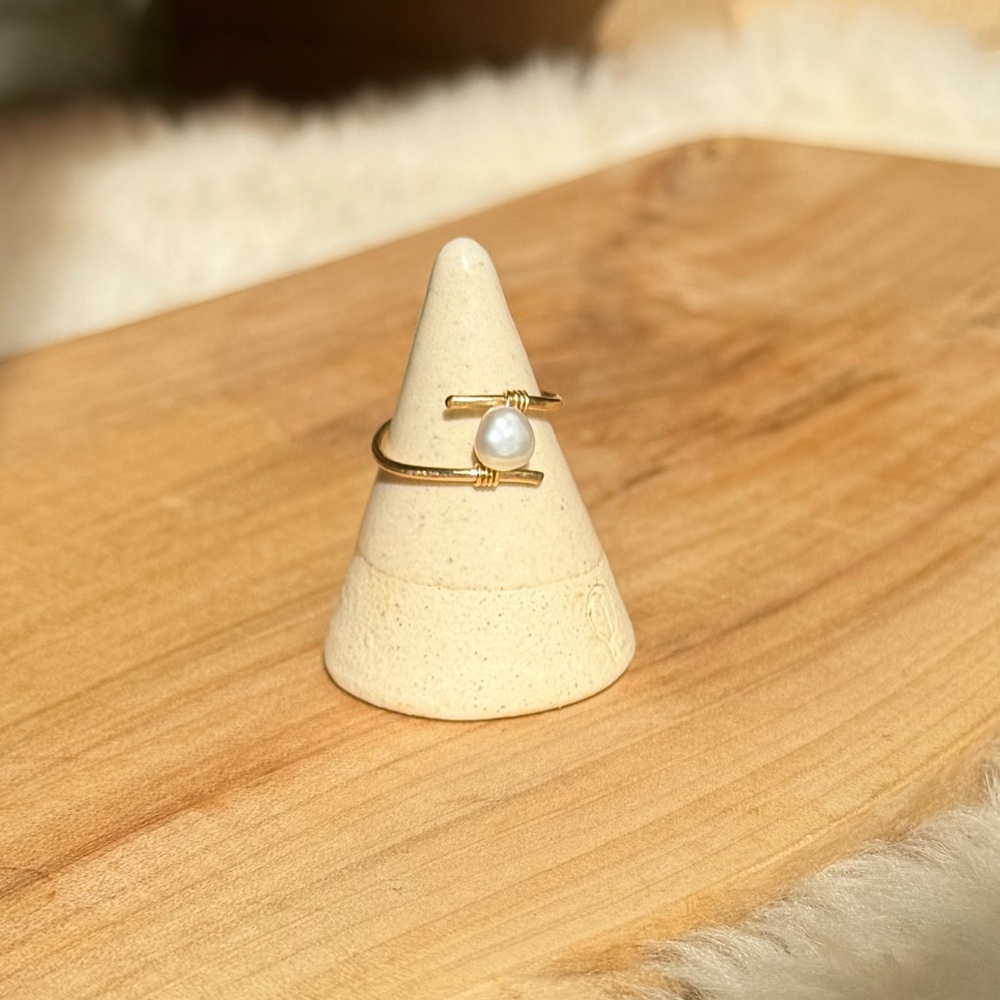 14k Goldfill Pearl Ring